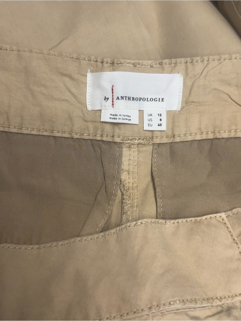 Anthropologie High-Cuff Tan Chino Pants - Picture 8 of 8